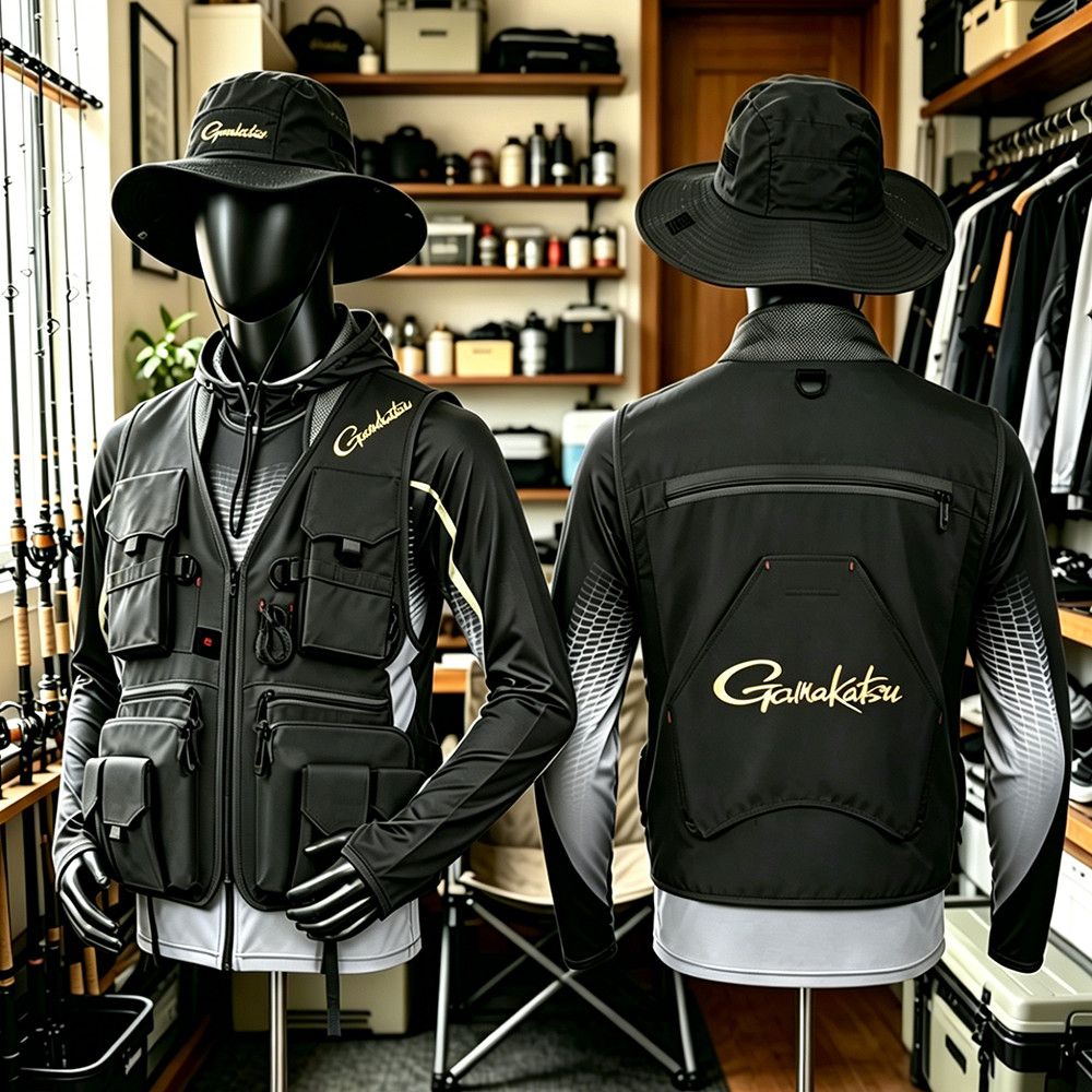 Fishing Rain Suit - Chaleco de Pesca Gamakatsu para Hombre,